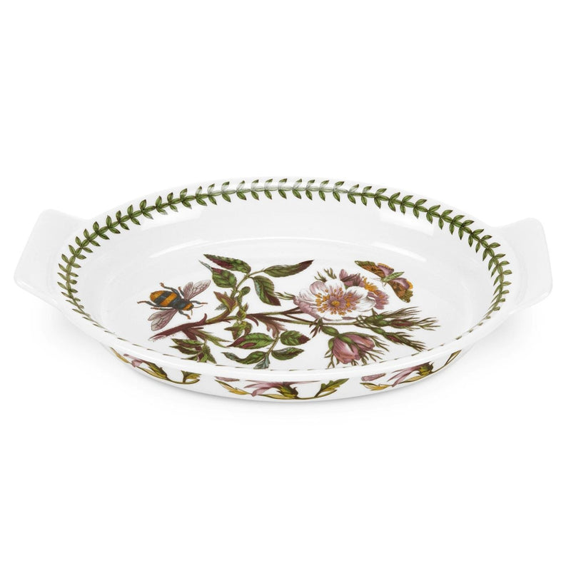 Portmeirion - Botanic Garden - MEDIUM OVAL GRATIN DISH (DOG ROSE) Home & Kitchen
