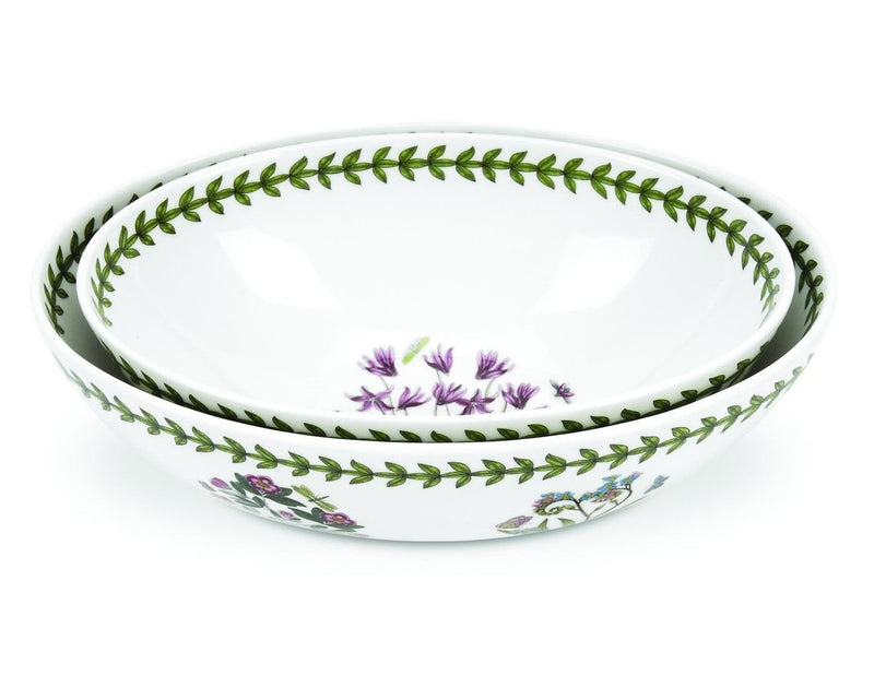 Portmeirion - Botanic Garden - Oval Nesting Bowls (Set of 2) 8 in / | 9 in Home & Kitchen