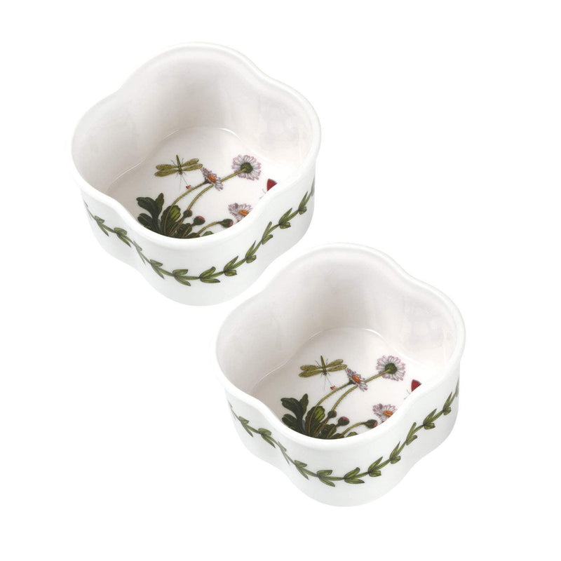 Portmeirion - Botanic Garden - Set of 2 Scalloped Shape Ramekins Home & Kitchen