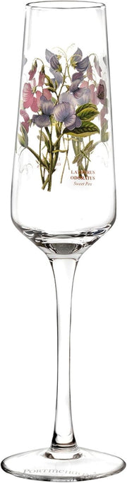 Portmeirion - Botanic Garden - Set of 4 Champagne Flutes (Sunflower, Poppy, Hydrangea, Sweet Pea) | 8 oz Home & Kitchen