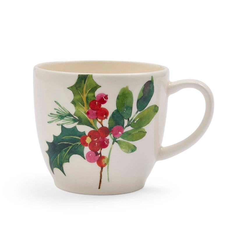 Portmeirion Botanic Garden Christmas Holly Latte Mug