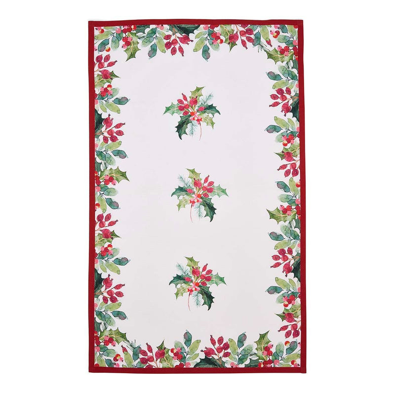 Portmeirion Botanic Garden Christmas Holly Tea Towel