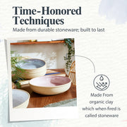 Portmeirion - Minerals - Low Bowl - Rose Quartz 8.7 in - (Set of 4) Home & Kitchen