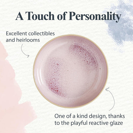 Portmeirion - Minerals - Low Bowl - Rose Quartz 8.7 in - (Set of 4) Home & Kitchen