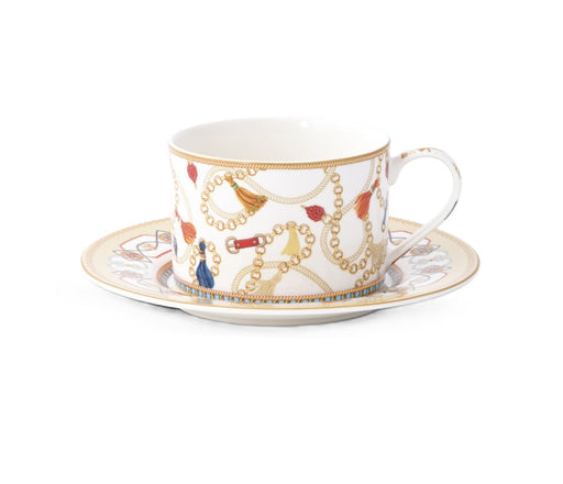 Pozzi Milano - CHEVAL - Cup & Saucer | 220ml / 7.4oz Home & Kitchen