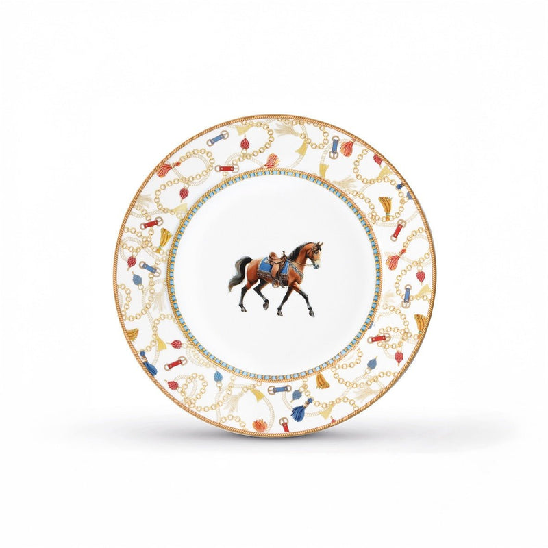 Pozzi Milano - CHEVAL - Side Plate - Brown | 19.5cm / 7.7in Home & Kitchen