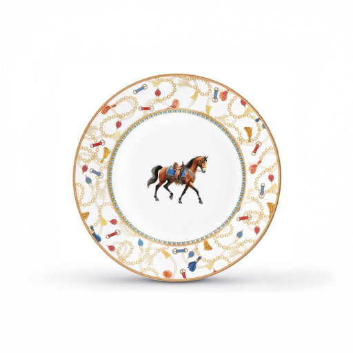 Pozzi Milano - CHEVAL - Side Plate - Brown | 19.5cm / 7.7in Home & Kitchen