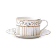 Pozzi Milano - GOLDEN - Cup & Saucer | 220ml / 7.4oz Home & Kitchen