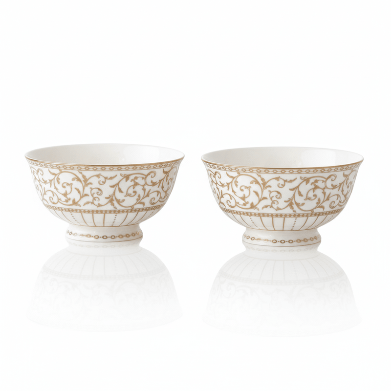 Pozzi Milano - GOLDEN - Set of 2 Bowls | 11cm / 4.3in Home & Kitchen