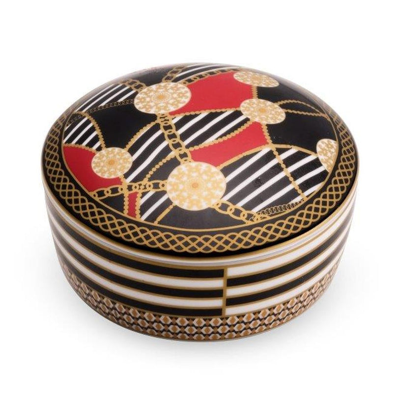 Pozzi Milano - LIVING CHAINS - Small Round Jewelry Box Home & Kitchen