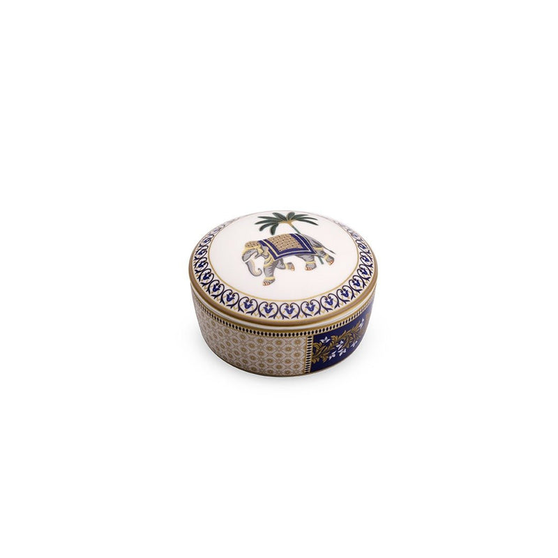 Pozzi Milano - LIVING JAIPUR - Small Round Jewelry Box Home & Kitchen