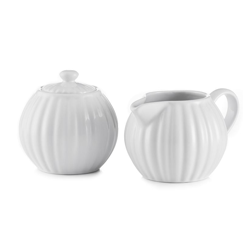 PRICE & KENSINGTON - LUXE CREAM/SUGAR SET| White Home & Kitchen