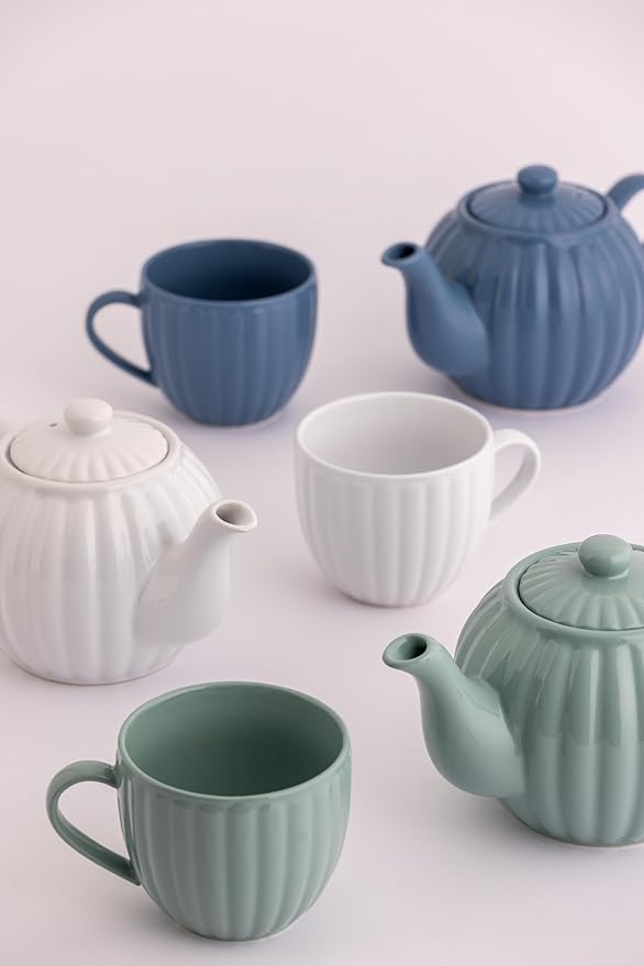 Price & Kensington - Luxe Teapot 6Cup Home & Kitchen Bluebell