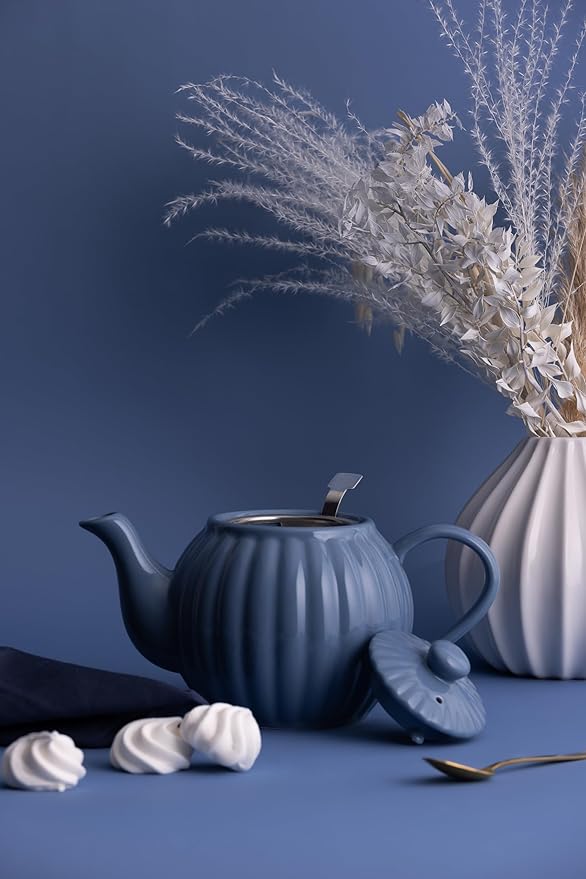 Price & Kensington - Luxe Teapot 6Cup Home & Kitchen Bluebell