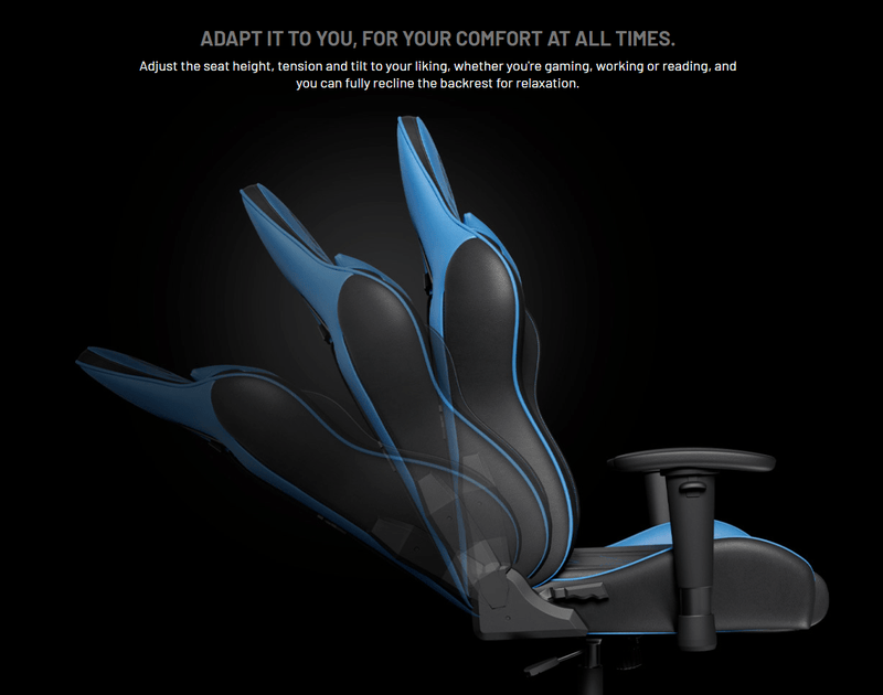 Primus - Thronos 100T Gaming Chair Furniture Blue