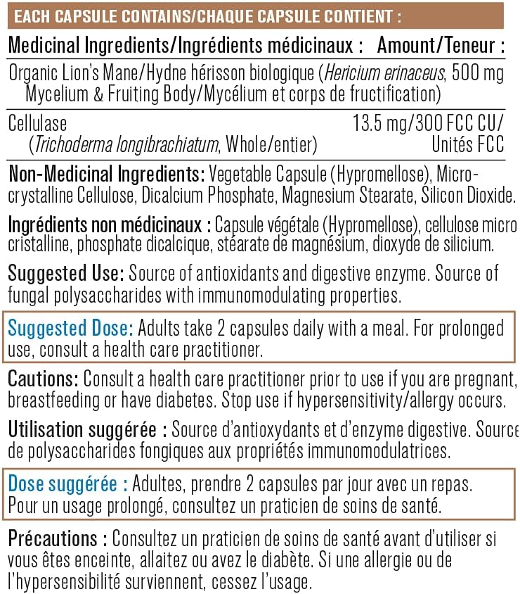 Progressive - Lion's Mane NEW - 60 Caps Health & Wellness