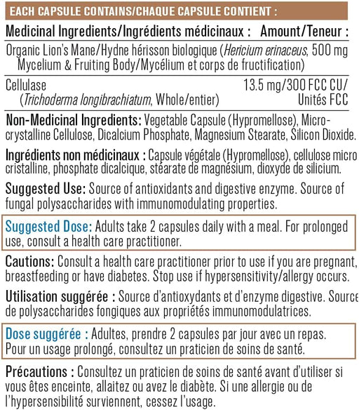 Progressive - Lion's Mane NEW - 60 Caps Health & Wellness