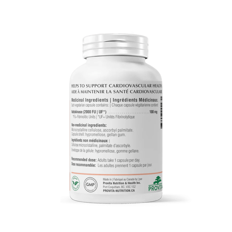 Provita - Nattokinase 100mg 60Vcaps Health & Wellness