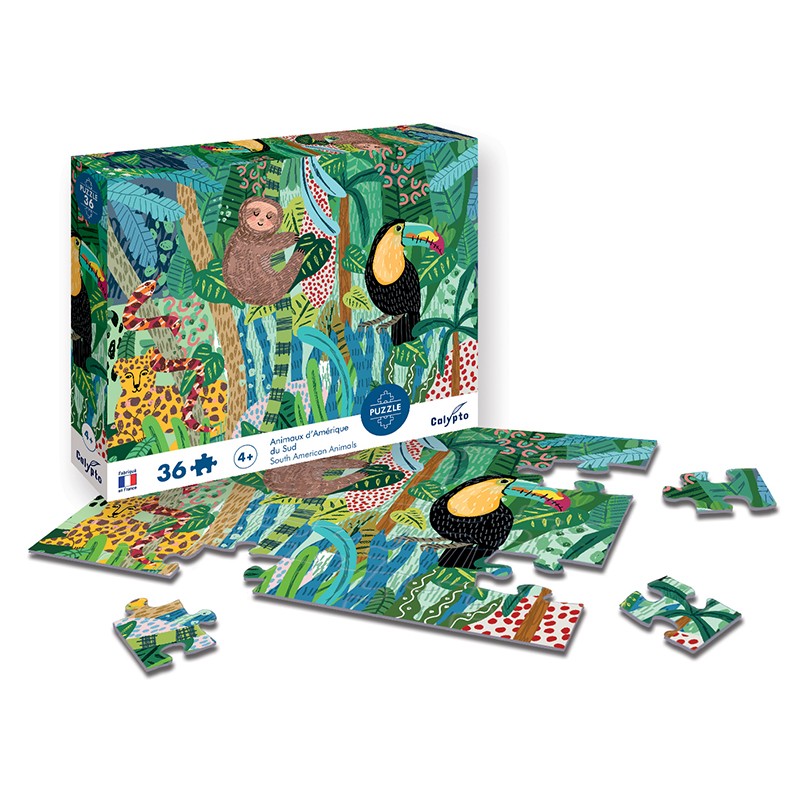 Puzzles children 36 pieces 330X230mm South America