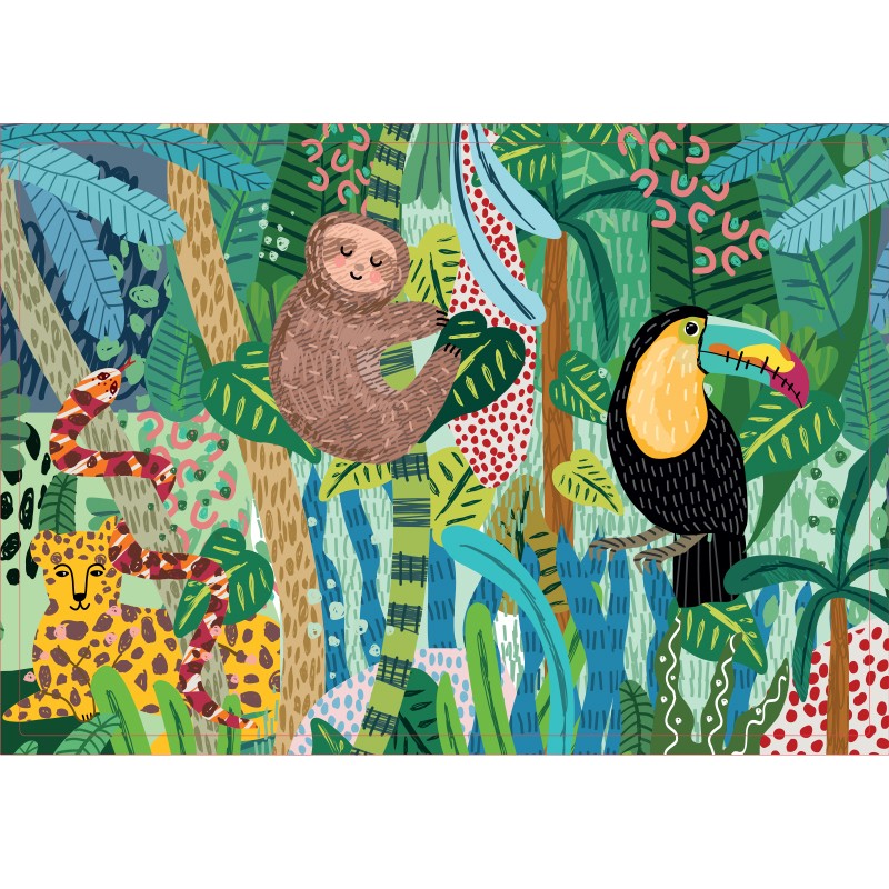 Puzzles children 36 pieces 330X230mm South America