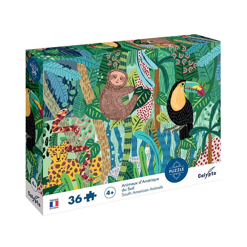 Puzzles children 36 pieces 330X230mm South America