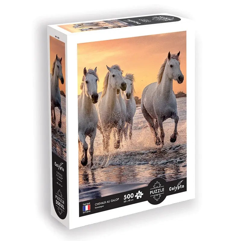 Puzzles 500 pieces XL 685X480mm Galloping horses