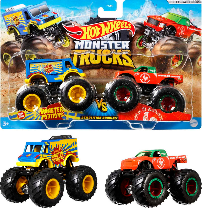 Hot Wheels - Monster Trucks Demolition Doubles 2-Pack | 1:64 Scale - Product view