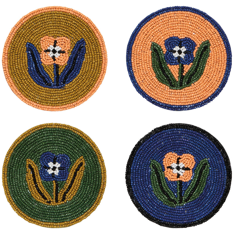 Danica Studio - Coaster Set/4 Beaded Teppi