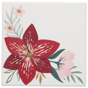 Now Designs - Amaryllis Christmas Soak Up Coasters Set of 4
