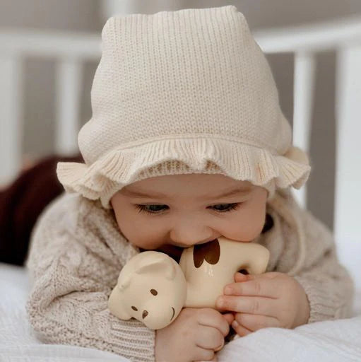 TIKIRI - PUPPY NATURAL RUBBER TOY 4"H