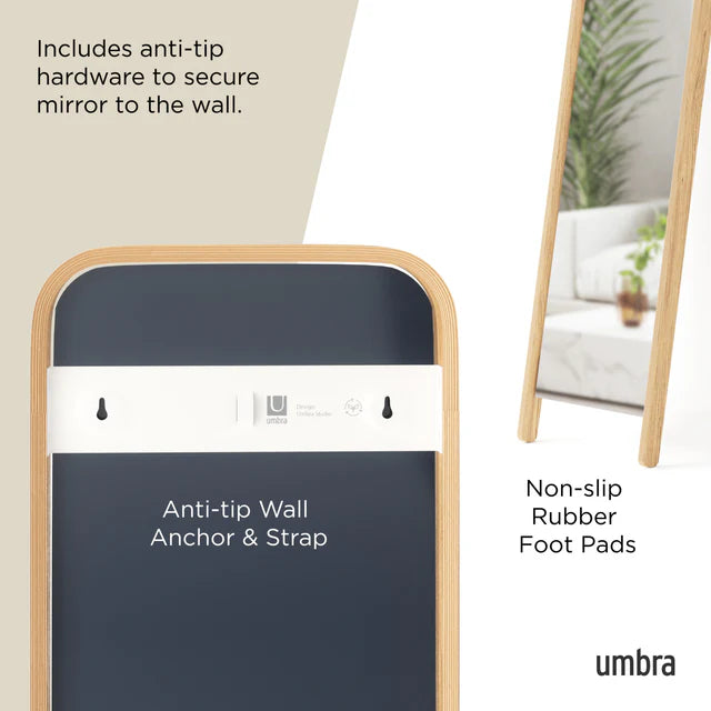 UMBRA - BELLWOOD LEANING MIRROR 15.5 X62