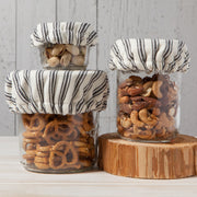 Heirloom - Ticking Stripe Mini Bowl Cover Set of 3 - lifestyle