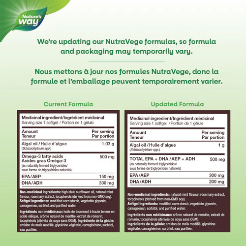 Nutrasea - NutraVege Omega-3 Plant 30 Sgels