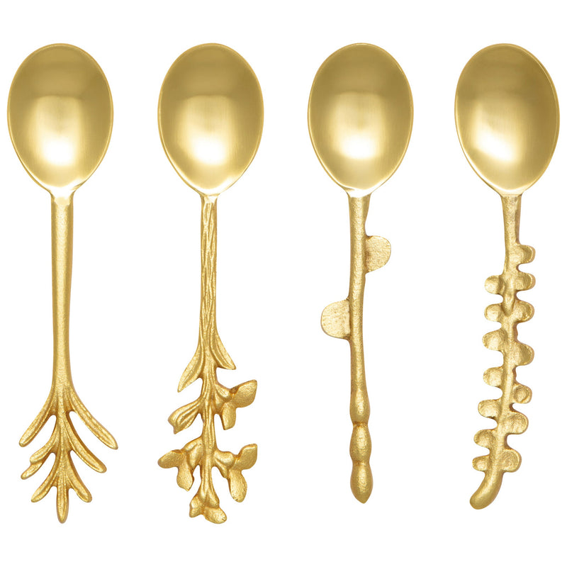 Heirloom - Branchlet Gold Spoons Set of 4