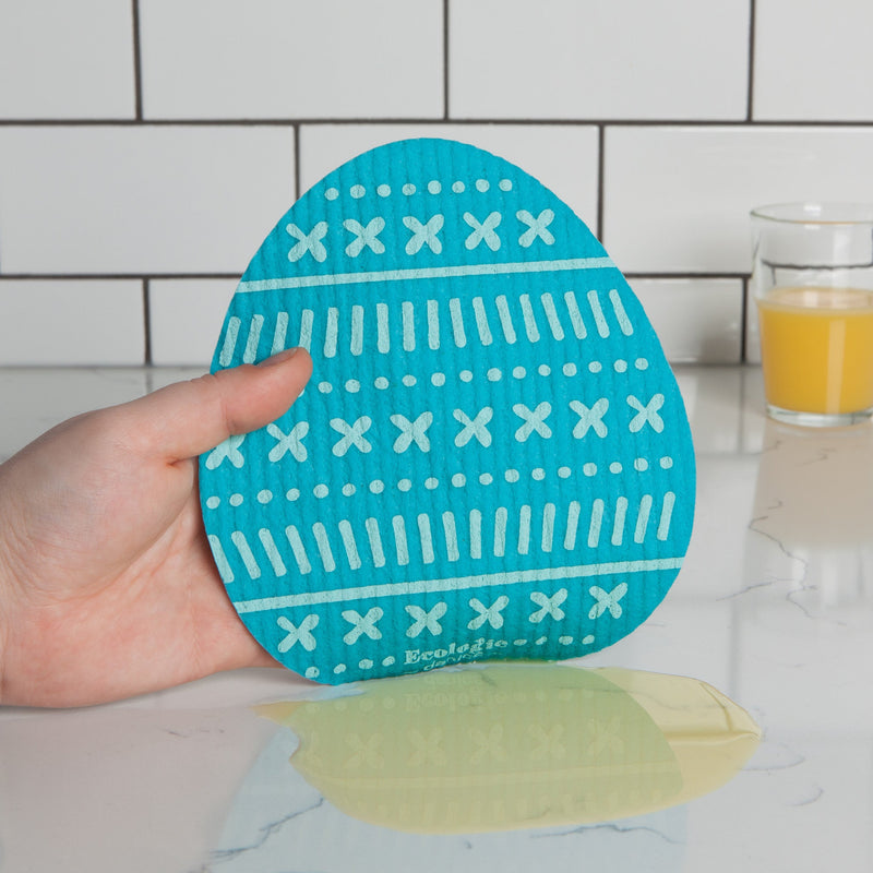 Danica - Easter Eggs Shaped Swedish Dishcloths Set of 3 - lifestyle