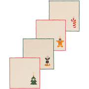Jubilee - Bauble Cats Christmas Printed Cocktail Napkins Set