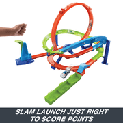 Hot Wheels - Action Loop Cyclone Challenge Track Set - Product detail or play view 3