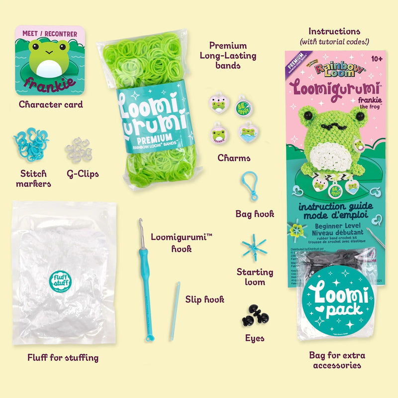 Rainbow Loom - LOOMIGURUMI KIT - FROG Arts & Crafts