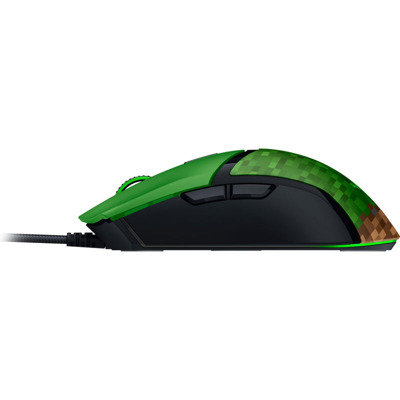 Razer - Cobra Gaming Mouse 6 - Button RGB - Minecraft Edition Electronics