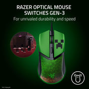 Razer - Cobra Gaming Mouse 6 - Button RGB - Minecraft Edition Electronics
