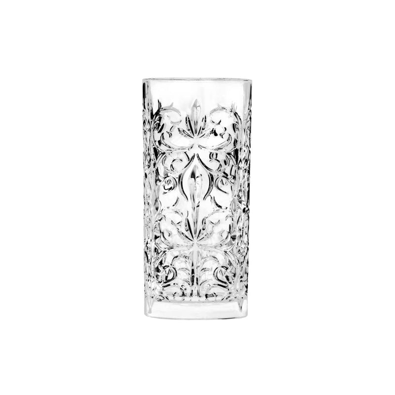 RCR Tattoo highball glass design; listing includes 12 glasses in two boxes of six