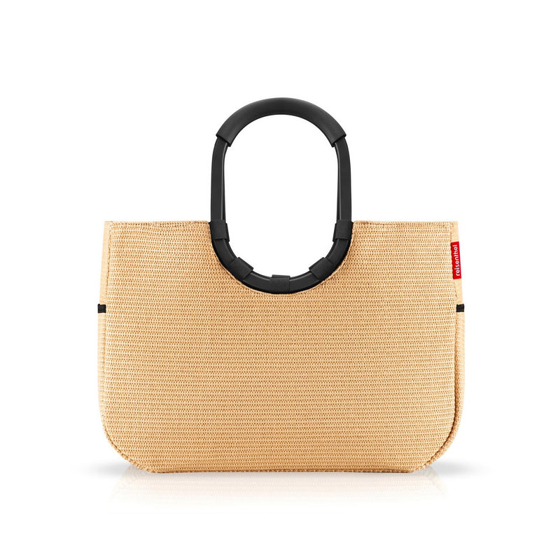 REISENTHEL - Loopshopper Large Frame - Raffia - Black