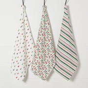 Now Designs - Merry And Bright Baker's Floursack Dishtowels Set - lifestyle