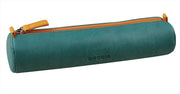 Rhodia - Italian Leatherette Round Pencil Case(8.45x2in) Office Supplies Rose Smoke