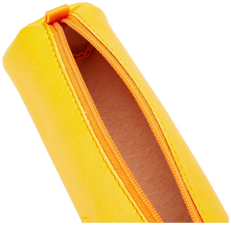 Rhodia - Italian Leatherette Round Pencil Case(8.45x2in) Office Supplies Rose Smoke