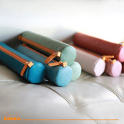 Rhodia - Italian Leatherette Round Pencil Case(8.45x2in) Office Supplies Rose Smoke