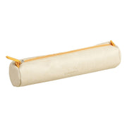 Rhodia - Italian Leatherette Round Pencil Case(8.45x2in) Office Supplies Rose Smoke