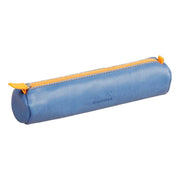 Rhodia - Italian Leatherette Round Pencil Case(8.45x2in) Office Supplies Rose Smoke