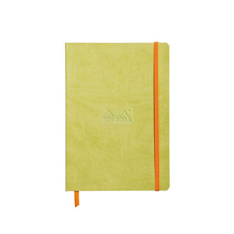 Rhodia RHODIARAMA Anise Green lined softcover notebook
