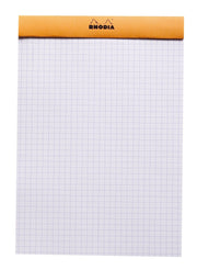 Rhodia - Stapled Notepad N°15 5/5 - Orange - A5. 150 Sheets (5.8x8.3in) Office Supplies